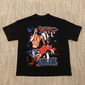 Vintage TUPAC BIGGIE T Shirt NOTORIOUS B.I.G 2PAC 90s Rap Mens Size XL - Black